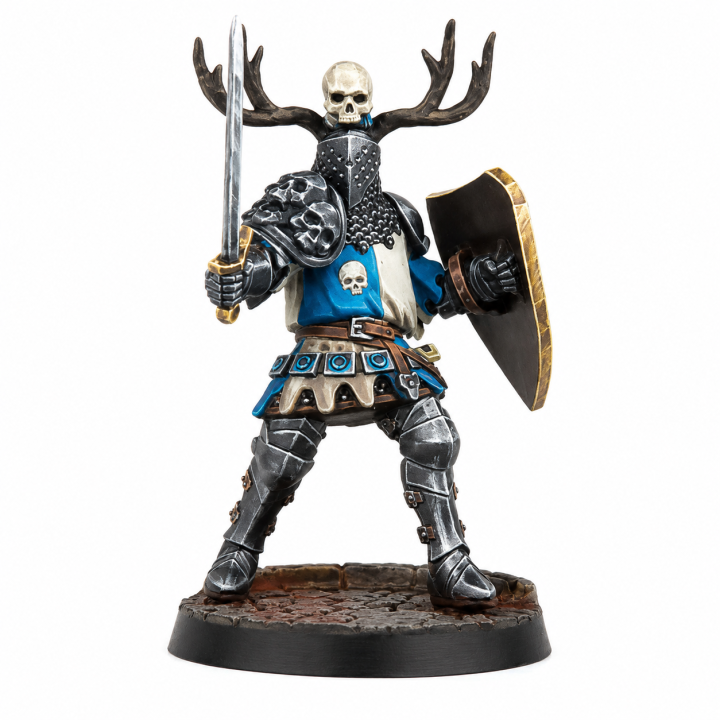 Figurines Warcrow Foot Knights de Feudom, infanterie lourde Corvus Belli