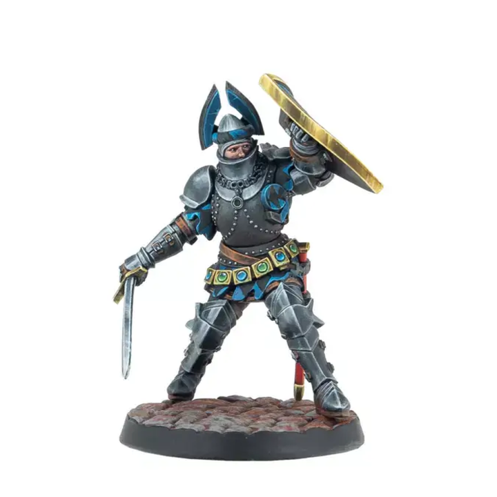 Figurines Warcrow Foot Knights de Feudom, infanterie lourde Corvus Belli