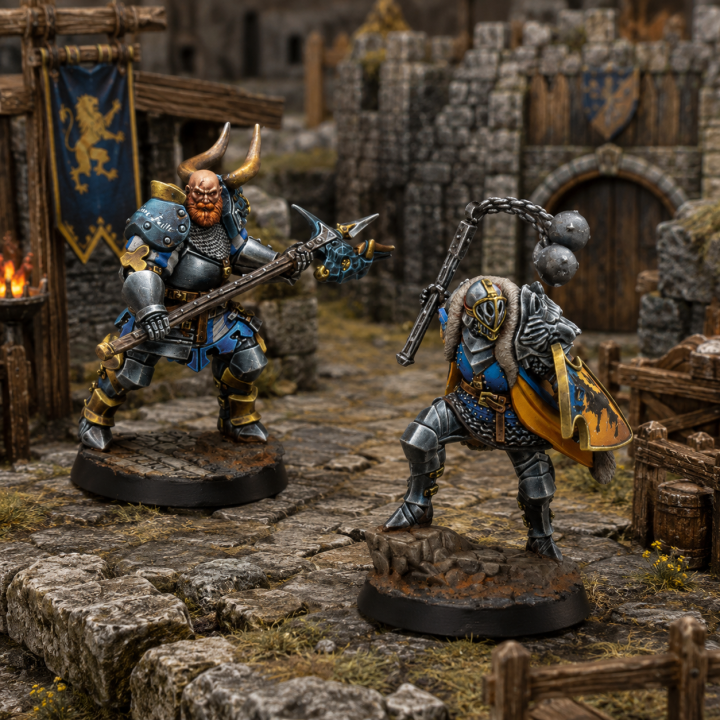 Figurines Warcrow Feudom Officers Corvus Belli pour armée Feudom
