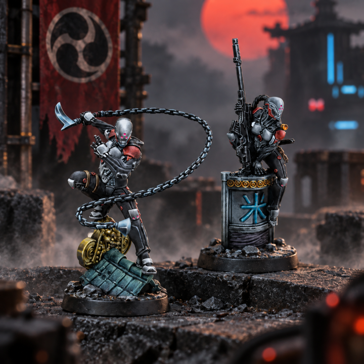 Infinity Ninjas MULTI Sniper Rifle et Hacker JSA Corvus Belli
