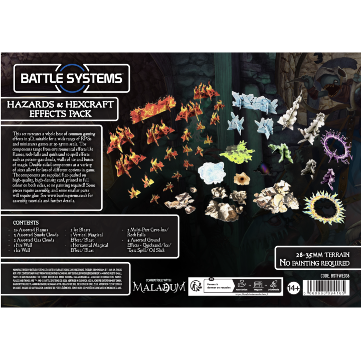 Maladum - Hazards & Hexcraft Effects Pack | Battle Systems
