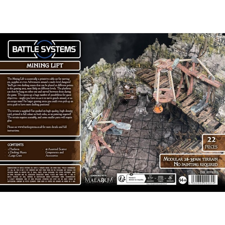 Maladum - Mining Lift | Battle Systems