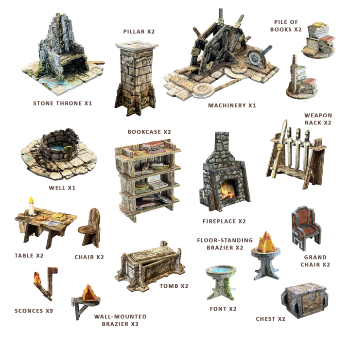 Maladum Fantasy Dungeon | Décors modulaires Battle Systems