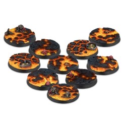 Warcrow - 30mm Red Caps Scenery Bases, Alpha Series (10)