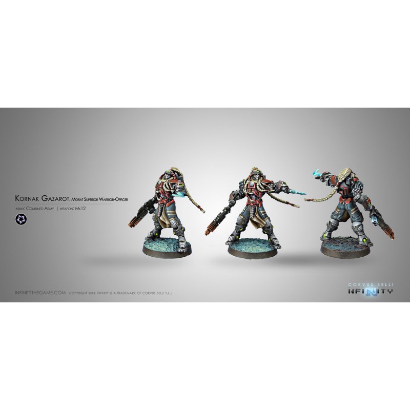 Figurine Infinity (Corvus Belli) - Kornak Gazarot, Morat Superior Warrior-Officer (MK12)