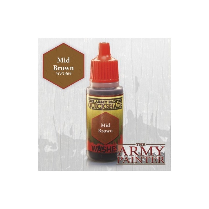 Army Painter - Warpaint - Quickshade : Mid Brown