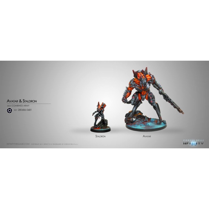 Figurine Infinity  (Corvus Belli)- Avatar & Staldron Unit