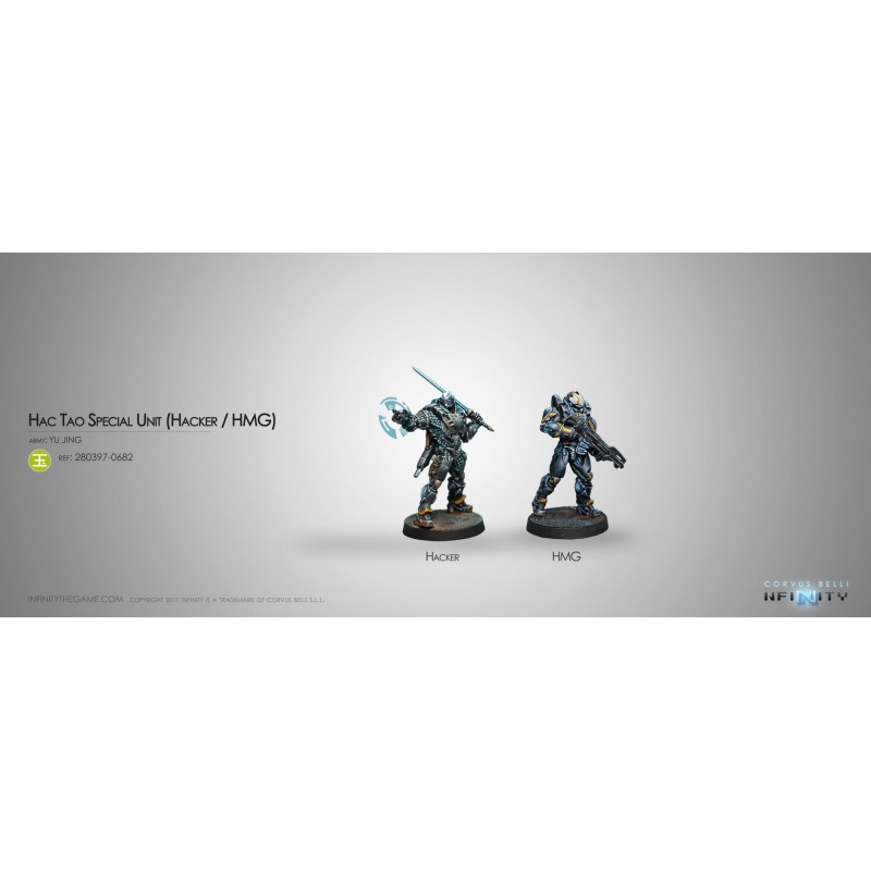 Figurine Infinity (Corvus Belli) - Hac Tao (Hacker + HMG) Figurine Infinity (Corvus Belli) - Hac Tao (Hacker + HMG)