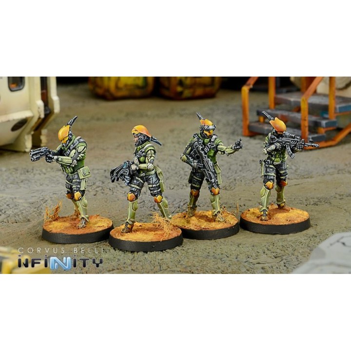 Figurine Infinity (corvus Belli) - Druze Shock Team (Pack de 4 - 2017)