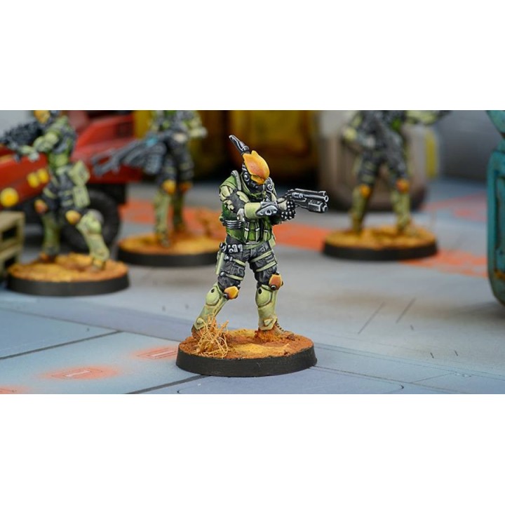 Figurine Infinity (corvus Belli) - Druze Shock Team (Pack de 4 - 2017)