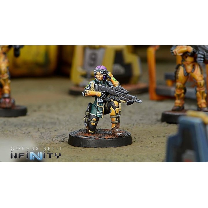 Figurine Infinity (corvus Belli) - Kanren Counter-insurgency Group (hacker)