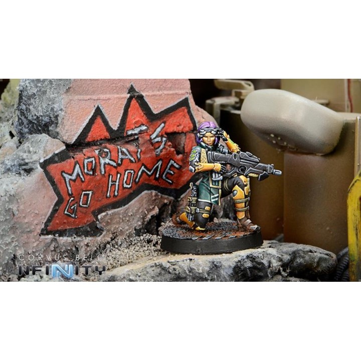 Figurine Infinity (corvus Belli) - Kanren Counter-insurgency Group (hacker)