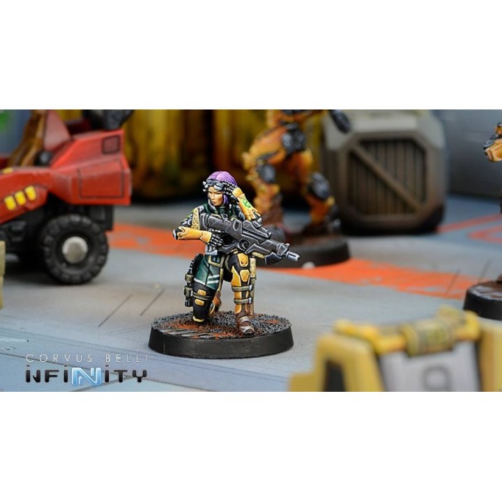 Figurine Infinity (corvus Belli) - Kanren Counter-insurgency Group (hacker)