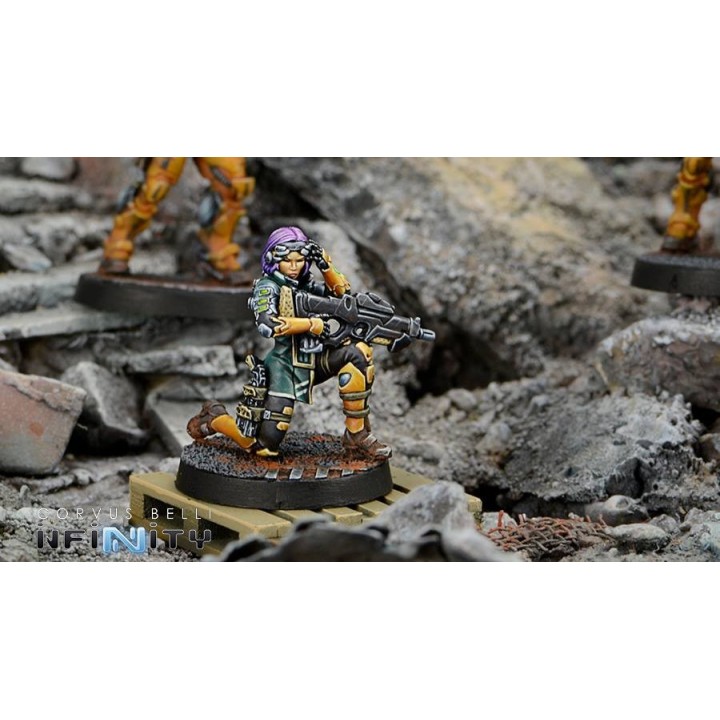 Figurine Infinity (corvus Belli) - Kanren Counter-insurgency Group (hacker)