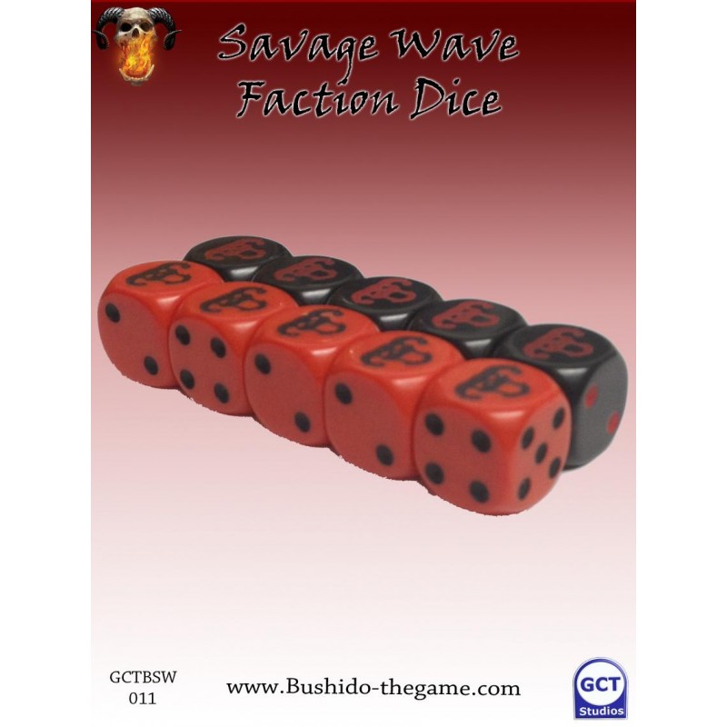Bushido - Faction Dice (10) - Savage Wave