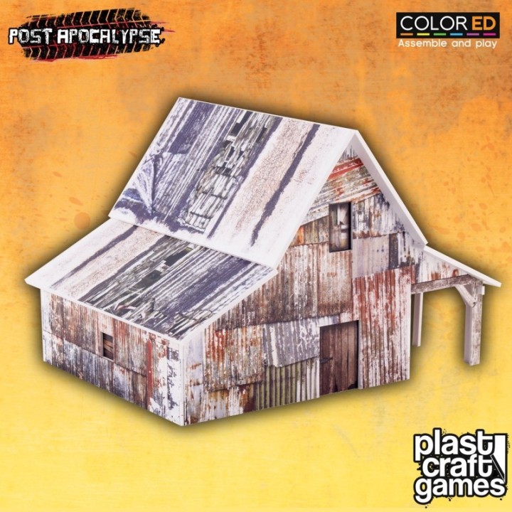 Plastcraft Games - Vieille grange post-apocalyptique préeinte