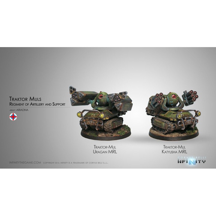 Infinity (Corvus Belli) - Traktor Muls. Regiment of Artillery and Support