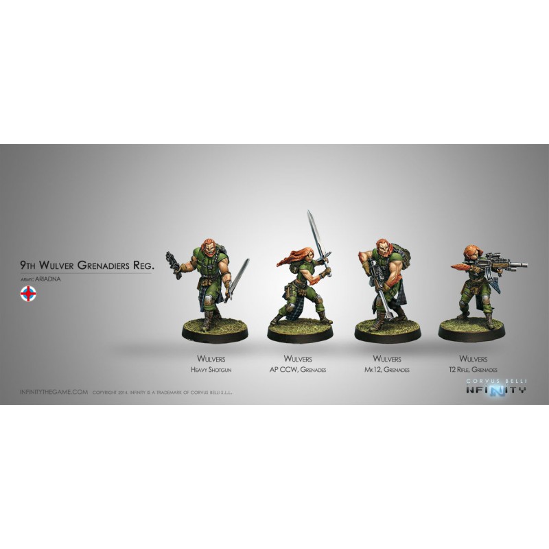 Figurine Infinity (Corvus Belli) - Wulver Grenadiers Regiment Figurine Infinity (Corvus Belli) - Wulver Grenadiers Regiment