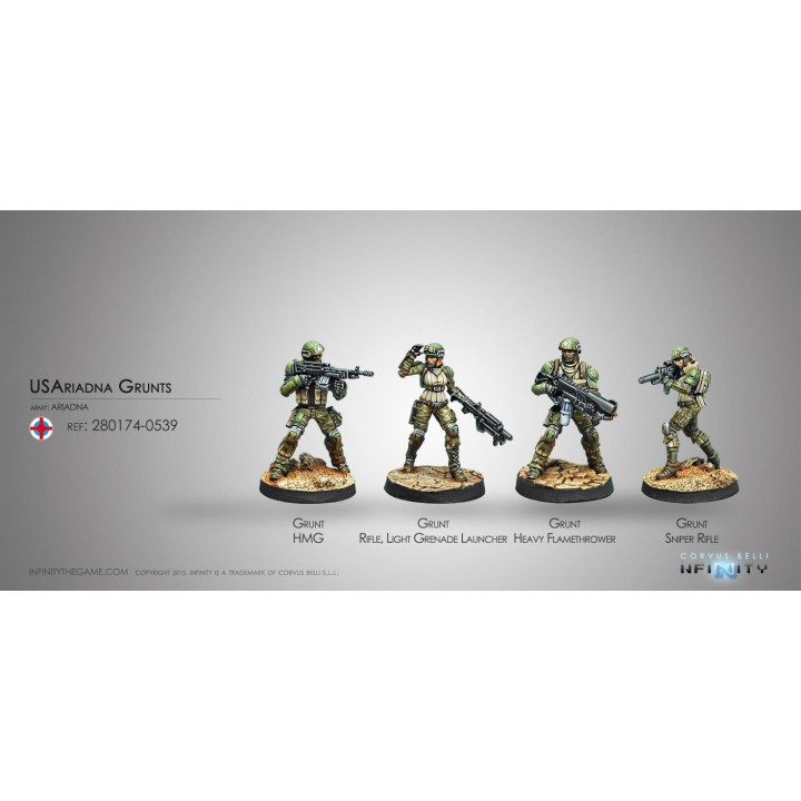 Infinity (Corvus Belli) - US Ariadna Grunts