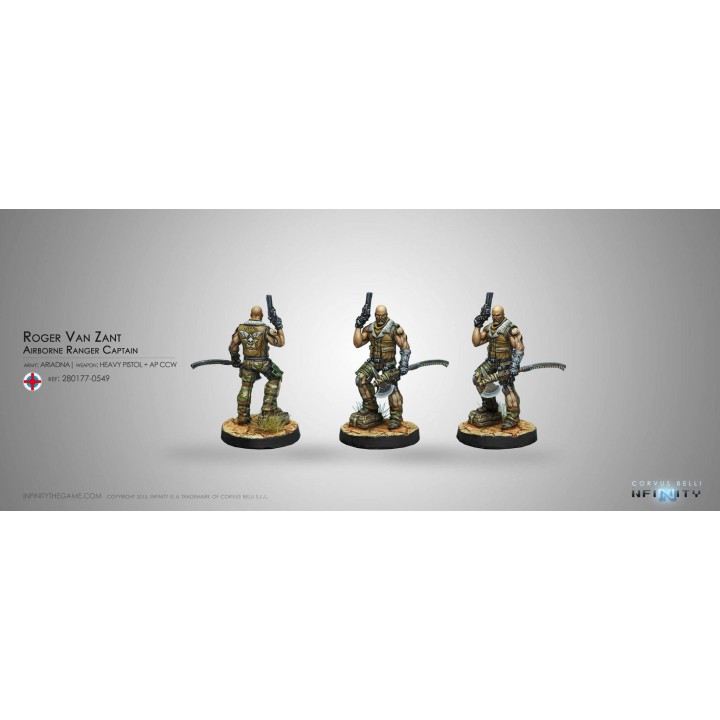 Infinity (Corvus Belli) - Roger Van Zant (Pistolet Lourd et Arme CC AP)