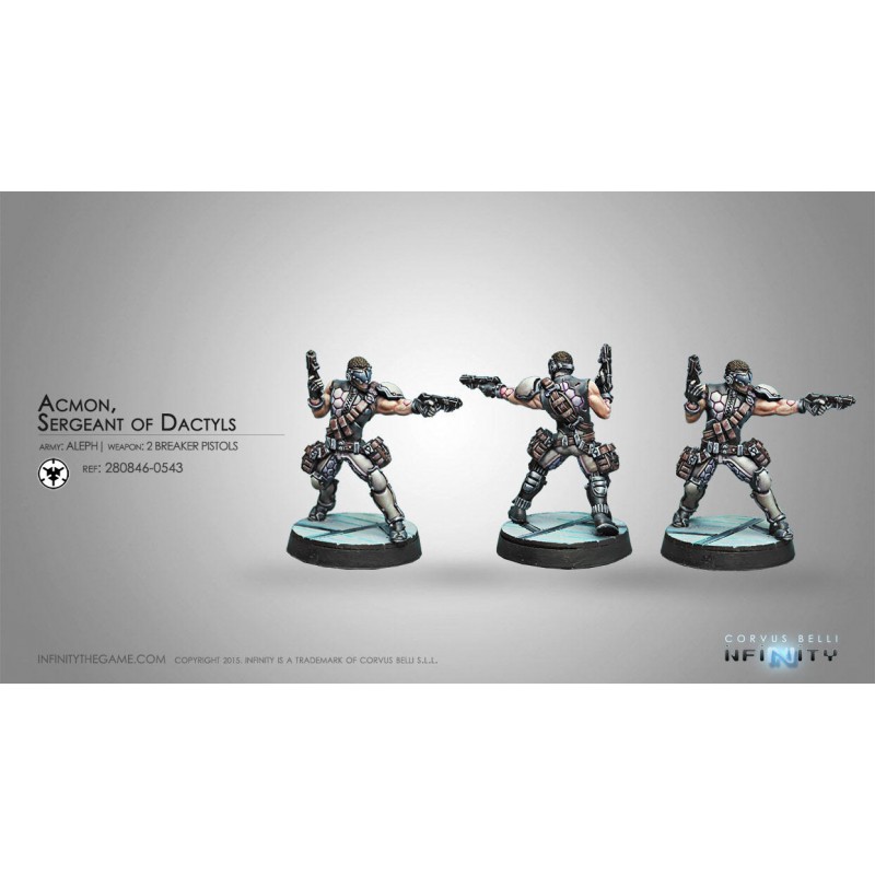 Figurine Infinity (Corvus belli) - Acmon, Sergent Dactyl Figurine Infinity (Corvus belli) - Acmon, Sergent Dactyl