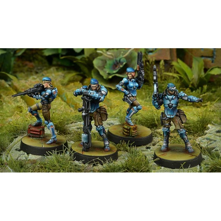 Infinity (Corvus Belli) - Figurines de Fusiliers (boite x4)
