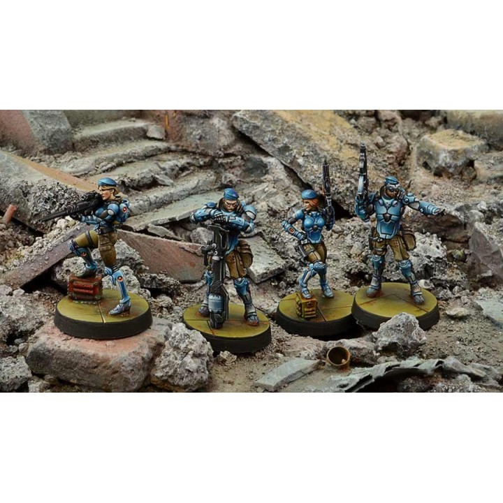 Infinity (Corvus Belli) - Figurines de Fusiliers (boite x4)