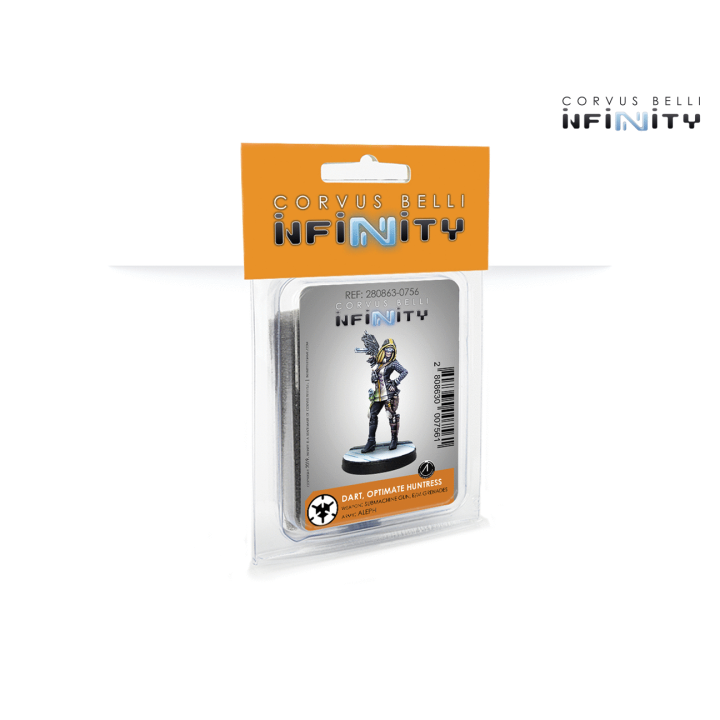 Figurine de Dart, Optimate Huntress pour Aleph - Infinity the Game
