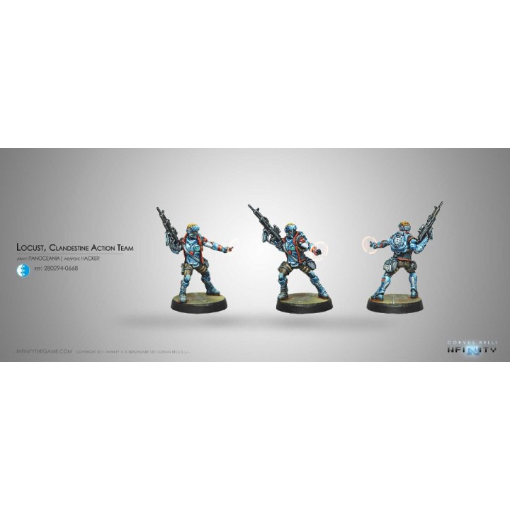 Infinity (Corvus Belli) - Locust, Clandestine Action Team (Hacker)