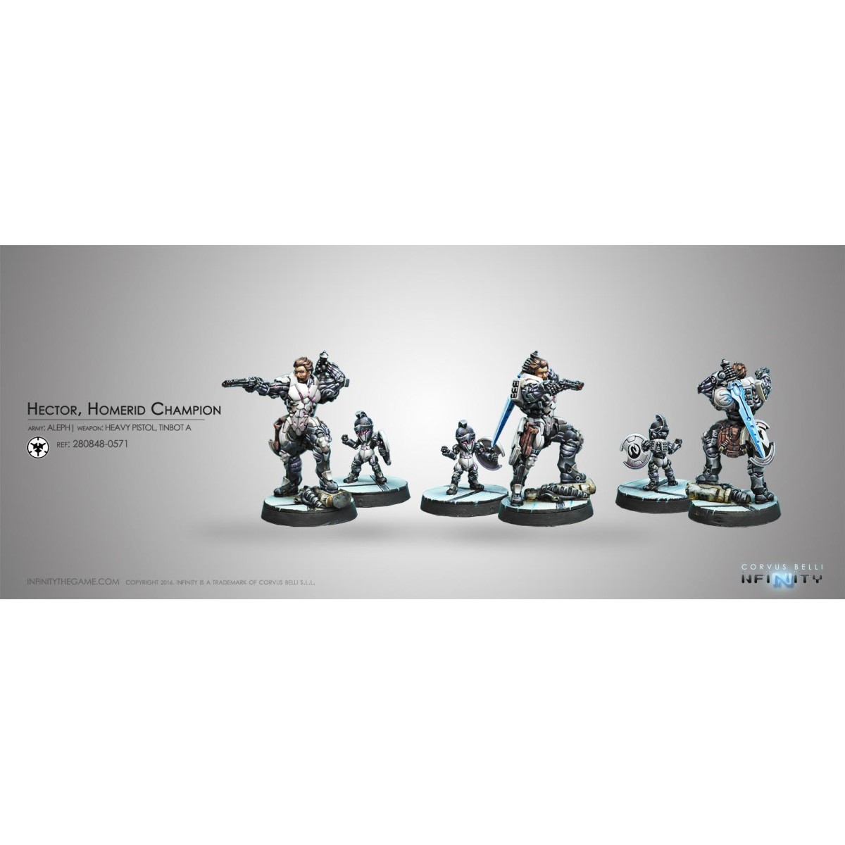 Infinity (Corvus Belli) - Hector, Homerid Champion