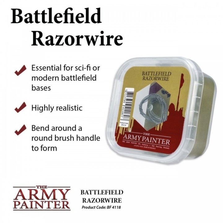 Army Painter - Painter - Battlefields XP - Razor Wire, 3m