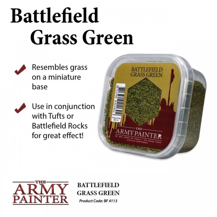 Army Painter - Painter - Battlefields : Grass Green Flock