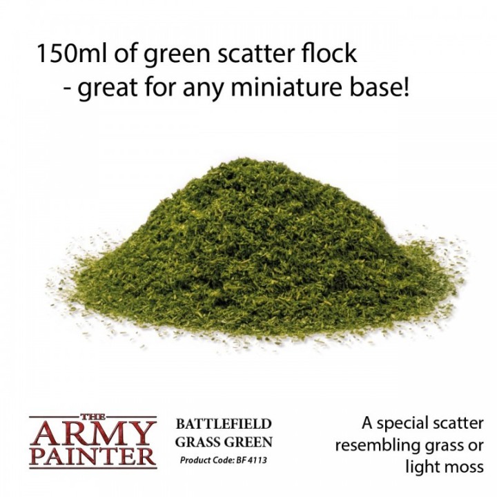 Army Painter - Painter - Battlefields : Grass Green Flock