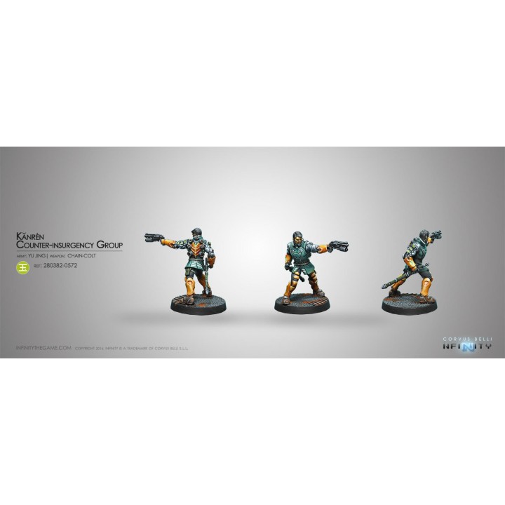 Infinity (Corvus Belli) - Kanren Counter-insurgency Group (Fusil d'Abordage, Cha