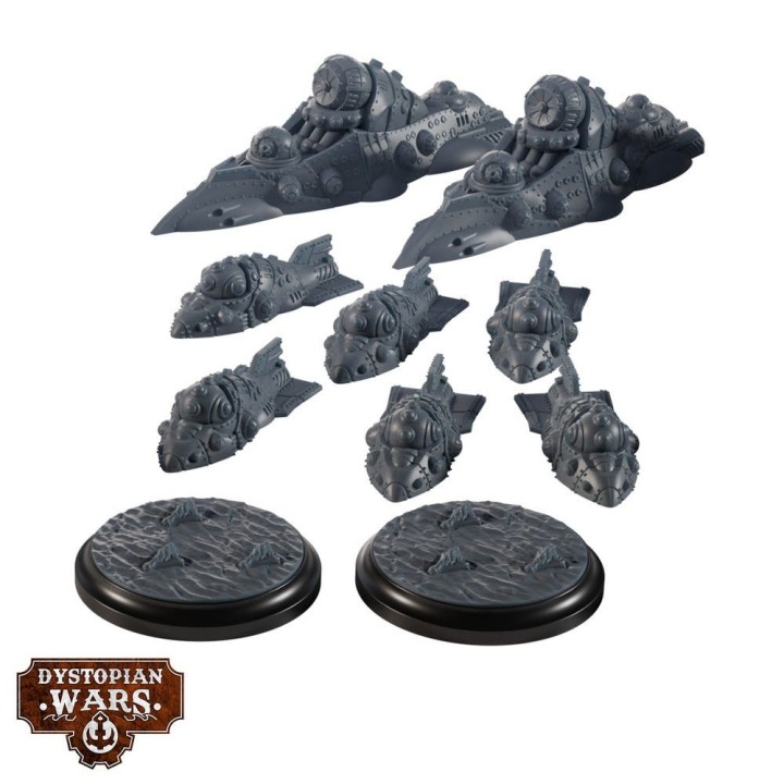 Dystopian Wars - Enlightened Frontline Squadrons