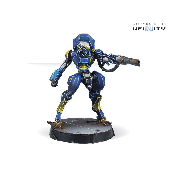 Figurines du Raptor Boarding squad de l'O-12 pour Infinity (Corvus Belli)