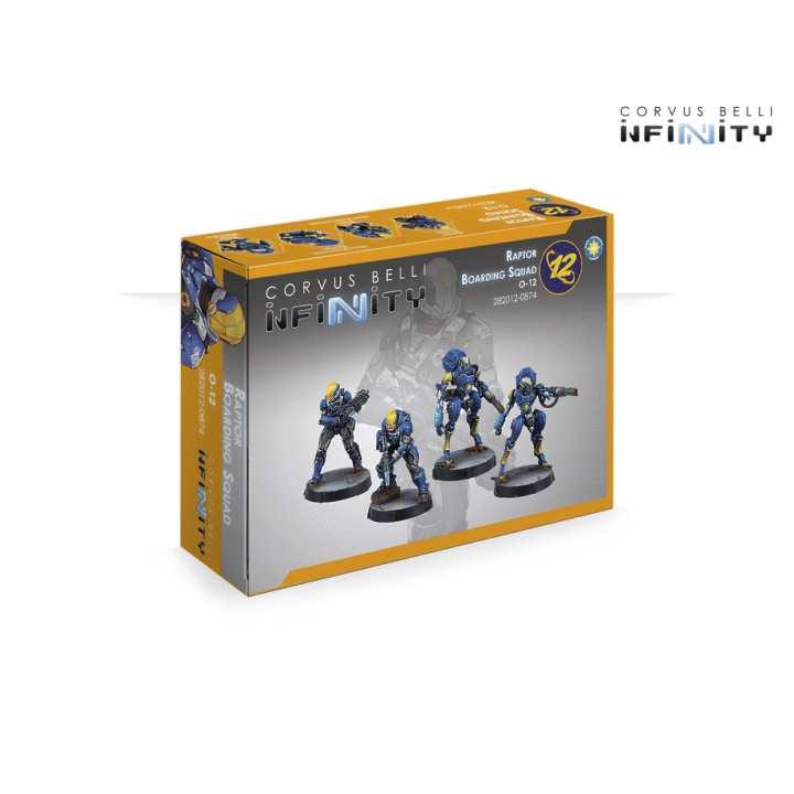 Figurines du Raptor Boarding squad de l'O-12 pour Infinity (Corvus Belli)