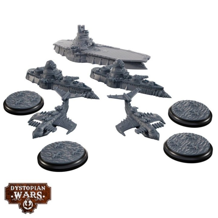 Dystopian Wars - Mohzayski Battlefleet Set