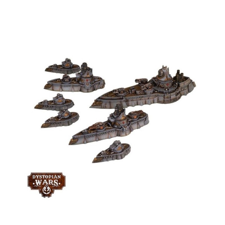 Dystopian Wars - Borodino Battlefleet Set