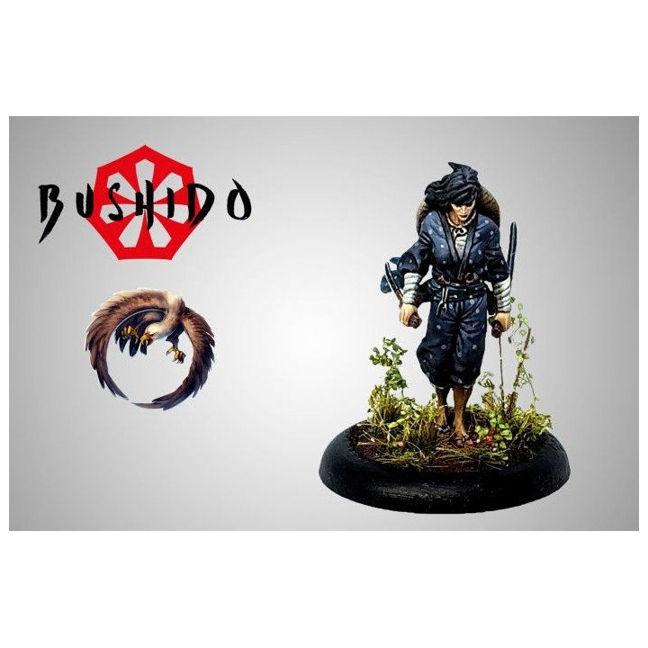 Figurine de Maki, la figurine sans Sushis du clan Shiho à Bushido !