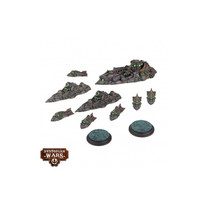 Descartes Battlefleet Set pour Dystopian Wars (Warcradle Studios)